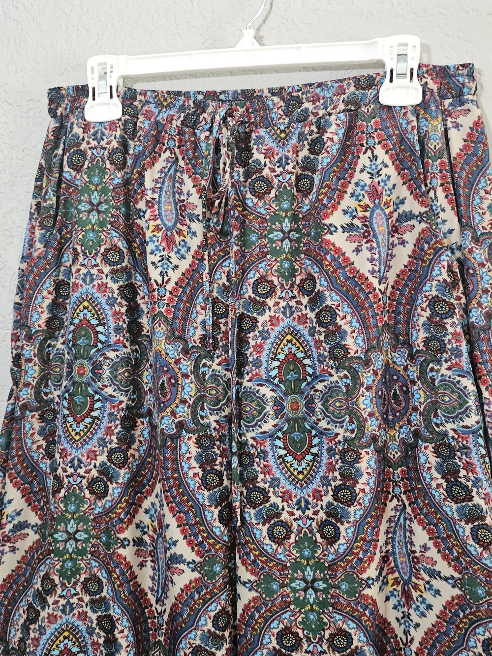 cha cha vente Paisley Wide Leg Pants Multicolor Womens Medium Flowy - Picture 2 of 9